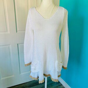 Elisabeth Delaunay Mesh Sweater Tunic (size M)